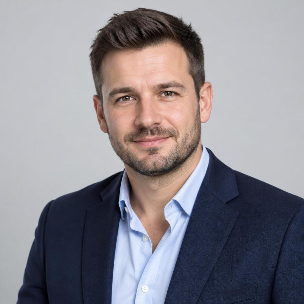 Studio portrait of a Polish man conflict resolution consultant
